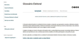 Glossário Eleitoral