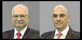 Anúncio da posse dos ministros Edson Fachin e Alexandre de Moraes na presidência e vice do TSE - 07.02.2022