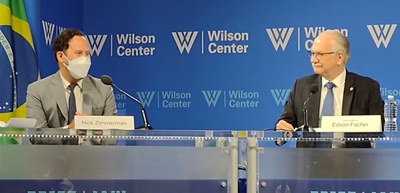 Ministro Edson Fachin em apresentação no Institute Brazil do Wilson Center, em Washington, D.C. em 06.07.2022 Ministro Edson Fachin em apresentação no Institute Brazil do Wilson Center, em Washington, D.C. em 06.07.2022