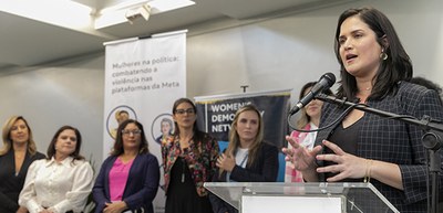 Alejandro Zambrana/Secom/TSE - Lançamento Guia "Mulheres na política: Combatendo a Violência nas Plataformas da Meta" - 12.07.2022