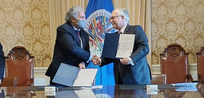Cerimônia de assinatura do Acordo de Procedimentos entre o TSE e a OEA - 05.07.2022