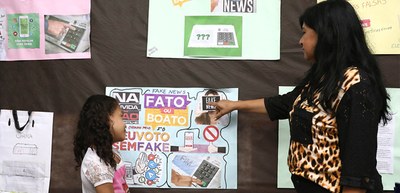 TSE apresenta urna eletrônica durante feira de ciência em escola de Santa Maria - 23.09.2022
