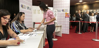 Foto: Alejandro Zambrana/Secom/TSE - Simulação do projeto piloto com biometria no teste de integridade das urnas eletrônicas - 15.09.2022 Foto: Alejandro Zambrana/Secom/TSE - Simulação do projeto piloto com biometria no teste de integridade das urnas eletrônicas - 15.09.2022