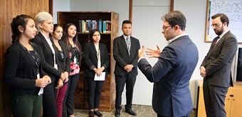 Estudantes de Direito da Colômbia e do Chile visitam o TSE
