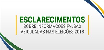 Fake News: TSE lança página para esclarecer eleitores